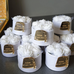 boite à dragées fleurie cadeau invité circoncision