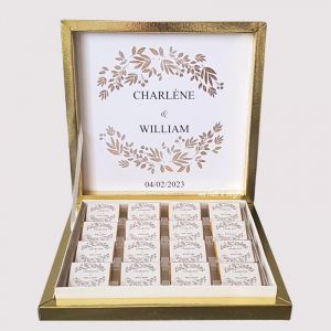 BOITE DE CHOCOLATS PERSONNALISEE ELEGANCE