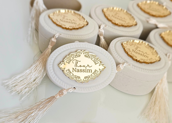 boite à dragées velours cadeau invité.