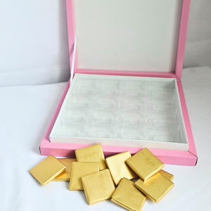 BOITE DE CHOCOLATS ROSE