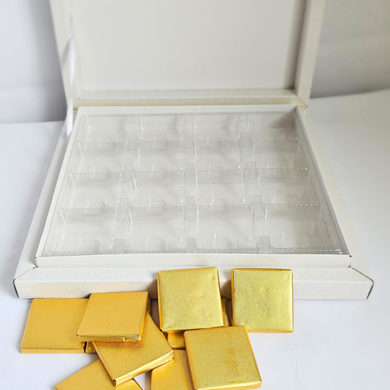 boite de chocolats blanche à personnaliser